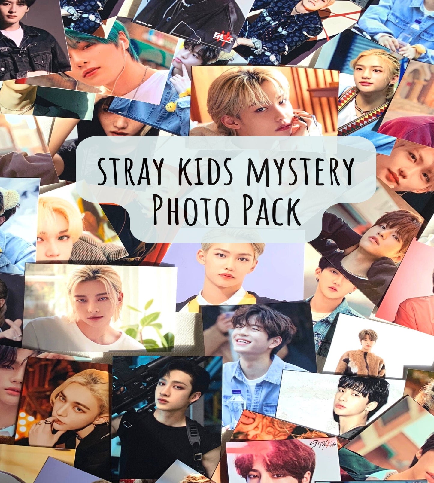 Stray Kids Random wallet size mystery photo pack | unofficial photo cards | With Freebies