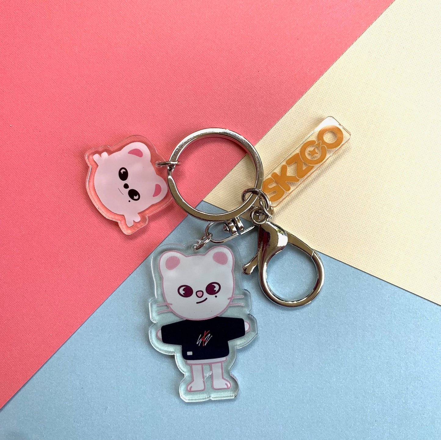 Cute SKZOO keychain | Stray Kids Keychain - Skz | KPOP | Bias pack | Phone Charm Wolf Chan Han Bbokari Leebit PuppyM Dwaekki Jiniret Foxi.NY