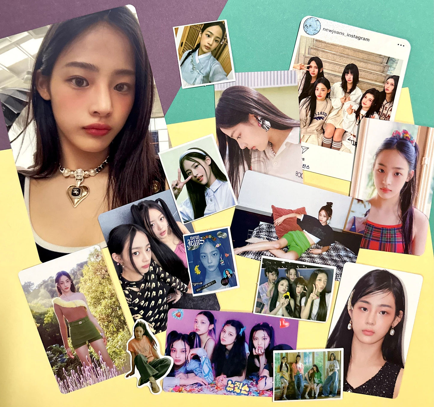 New Jeans Bias Pack | Basic Pack | Key Chain | Photo cards | Random | Gift for friends Active | Minji, Hanni, Danielle, Haerin, and Hyein