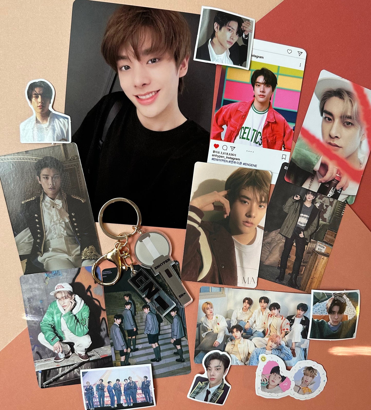 Sunoo Enhypen Bias Packs | Basic Packs | Key Chain | Photo cards | Bookmark | Random | Gift for friends | Pins
