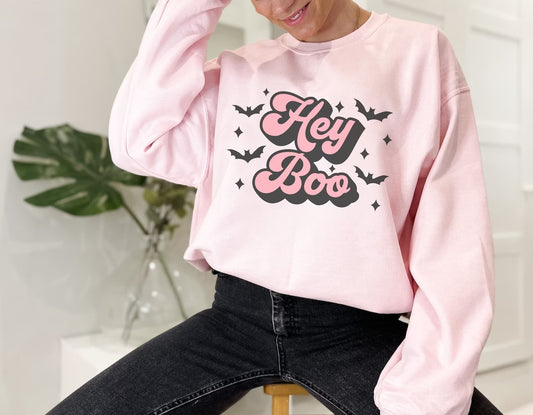 Hey-Boo Halloween Sweatshirt