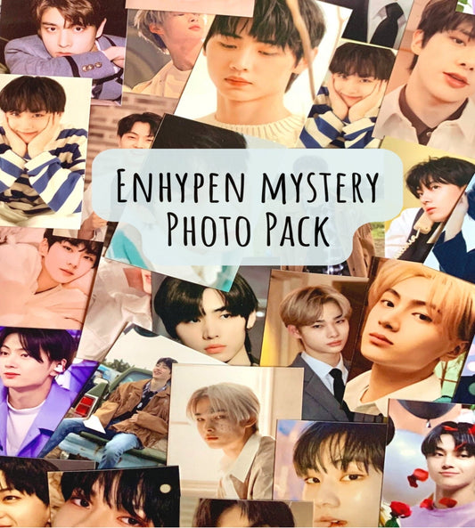 Enhypen Random wallet size mystery photo pack | unofficial photo cards | With Freebies