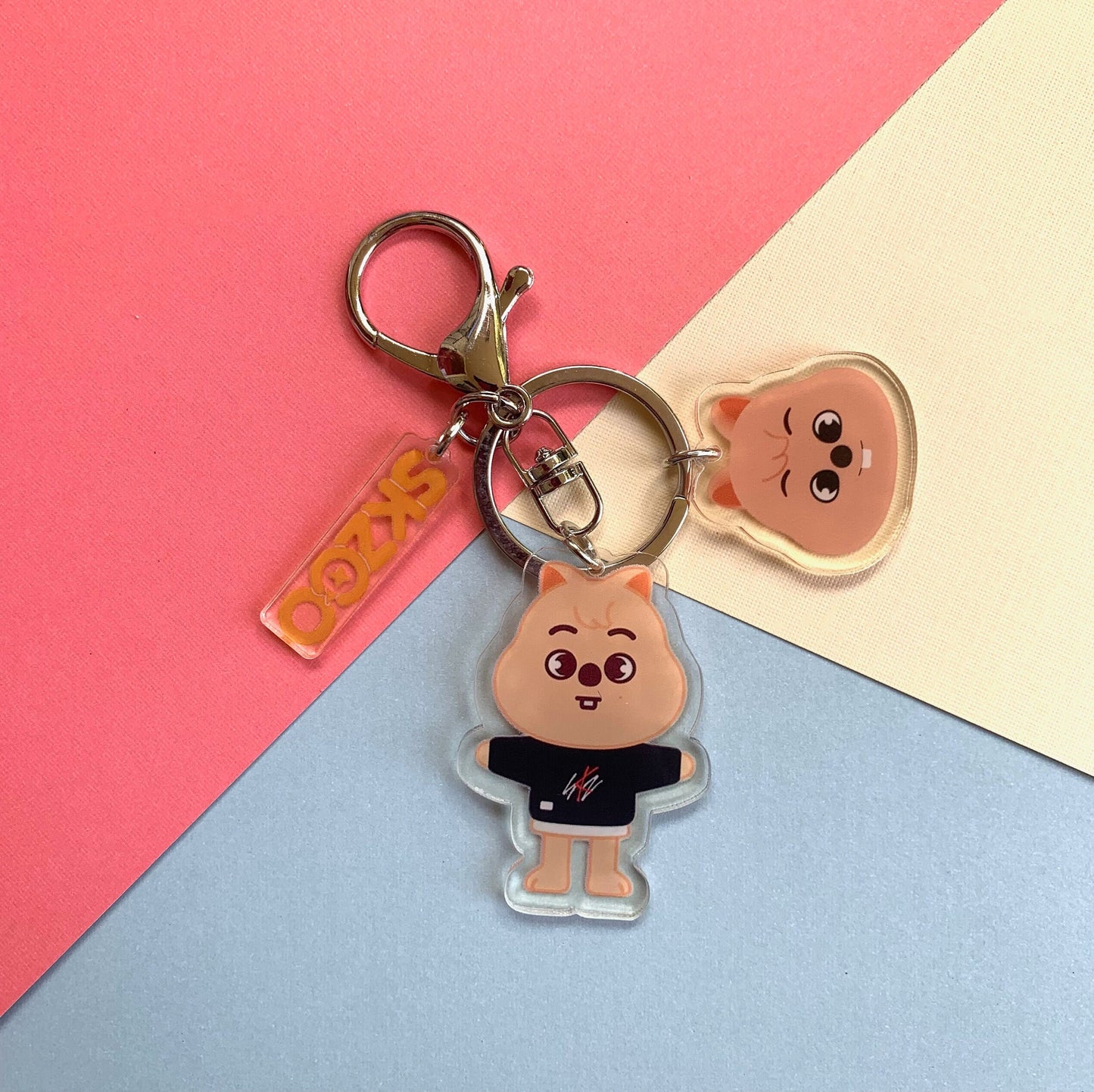 Cute SKZOO keychain | Stray Kids Keychain - Skz | KPOP | Bias pack | Phone Charm Wolf Chan Han Bbokari Leebit PuppyM Dwaekki Jiniret Foxi.NY