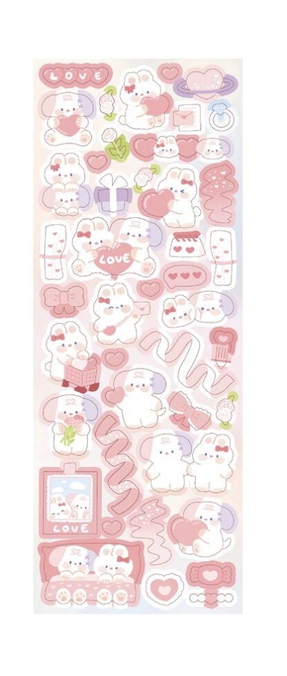 KPop Polco Deco Stickers -1pc, Deco Sticker Sheet, kawaii korean sticker, Journal Deco, planner, toploader, Stationery Gift