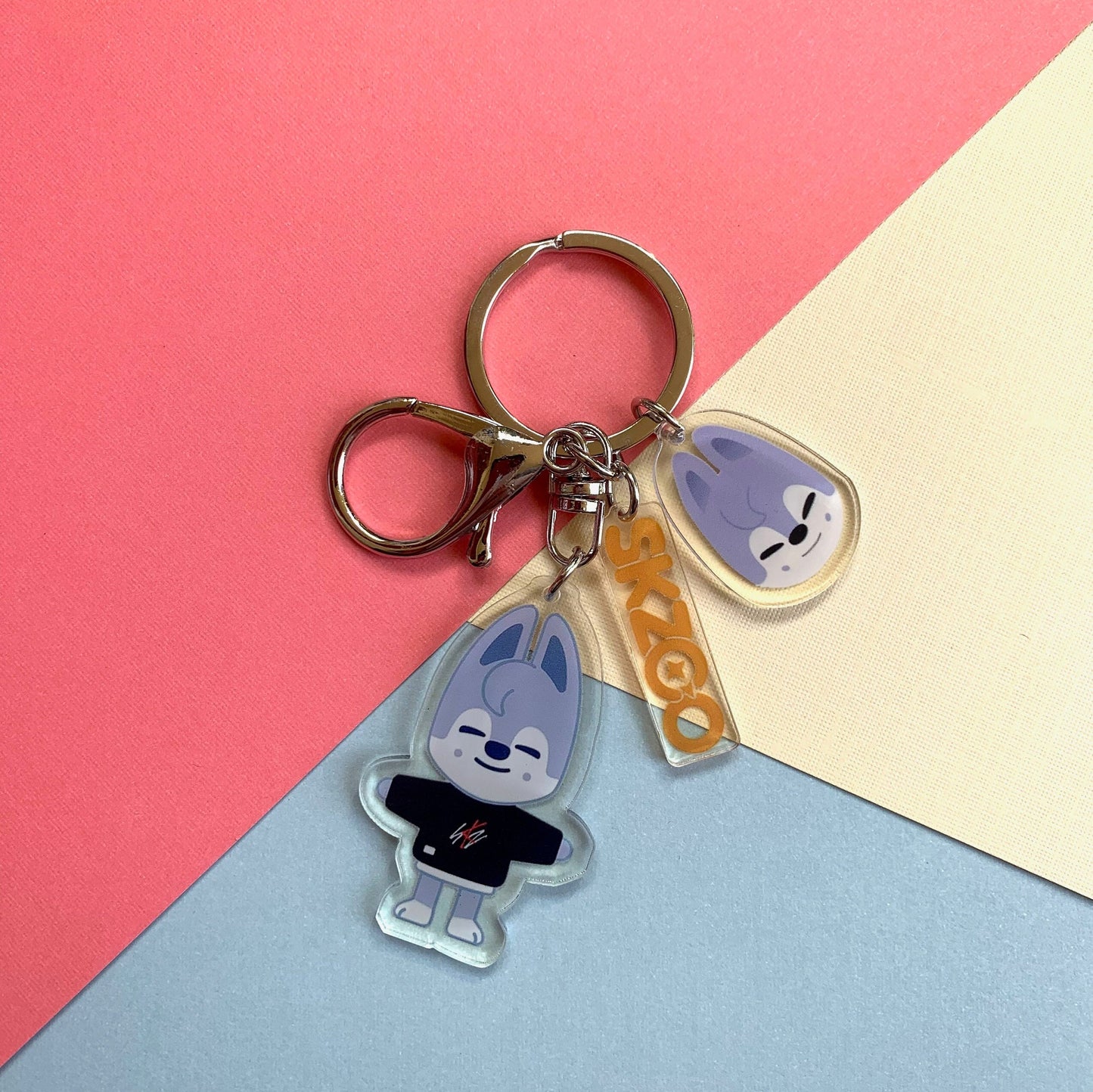 Cute SKZOO keychain | Stray Kids Keychain - Skz | KPOP | Bias pack | Phone Charm Wolf Chan Han Bbokari Leebit PuppyM Dwaekki Jiniret Foxi.NY