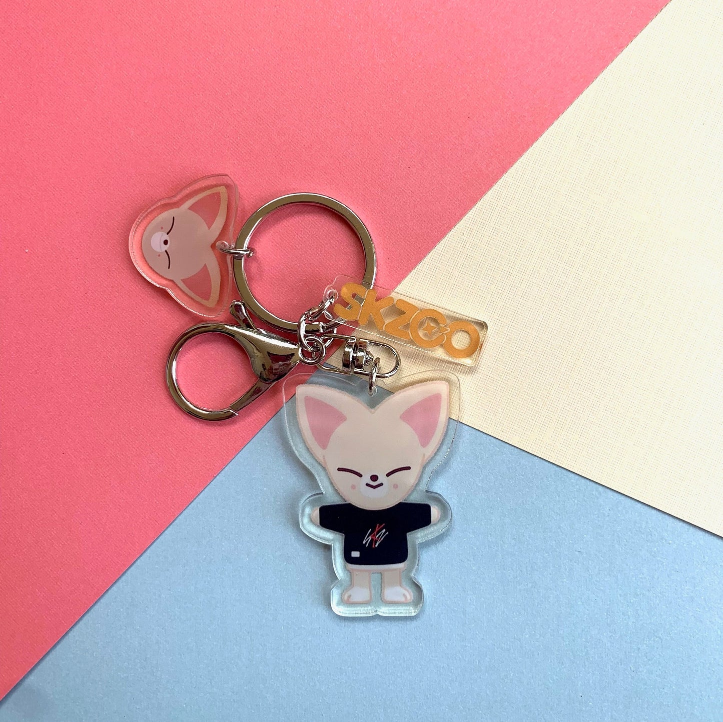 Cute SKZOO keychain | Stray Kids Keychain - Skz | KPOP | Bias pack | Phone Charm Wolf Chan Han Bbokari Leebit PuppyM Dwaekki Jiniret Foxi.NY