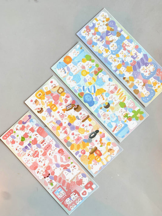 KPop Polco Deco Stickers -1pc, Deco Sticker Sheet, kawaii korean sticker, Journal Deco, planner, toploader, Stationery Gift