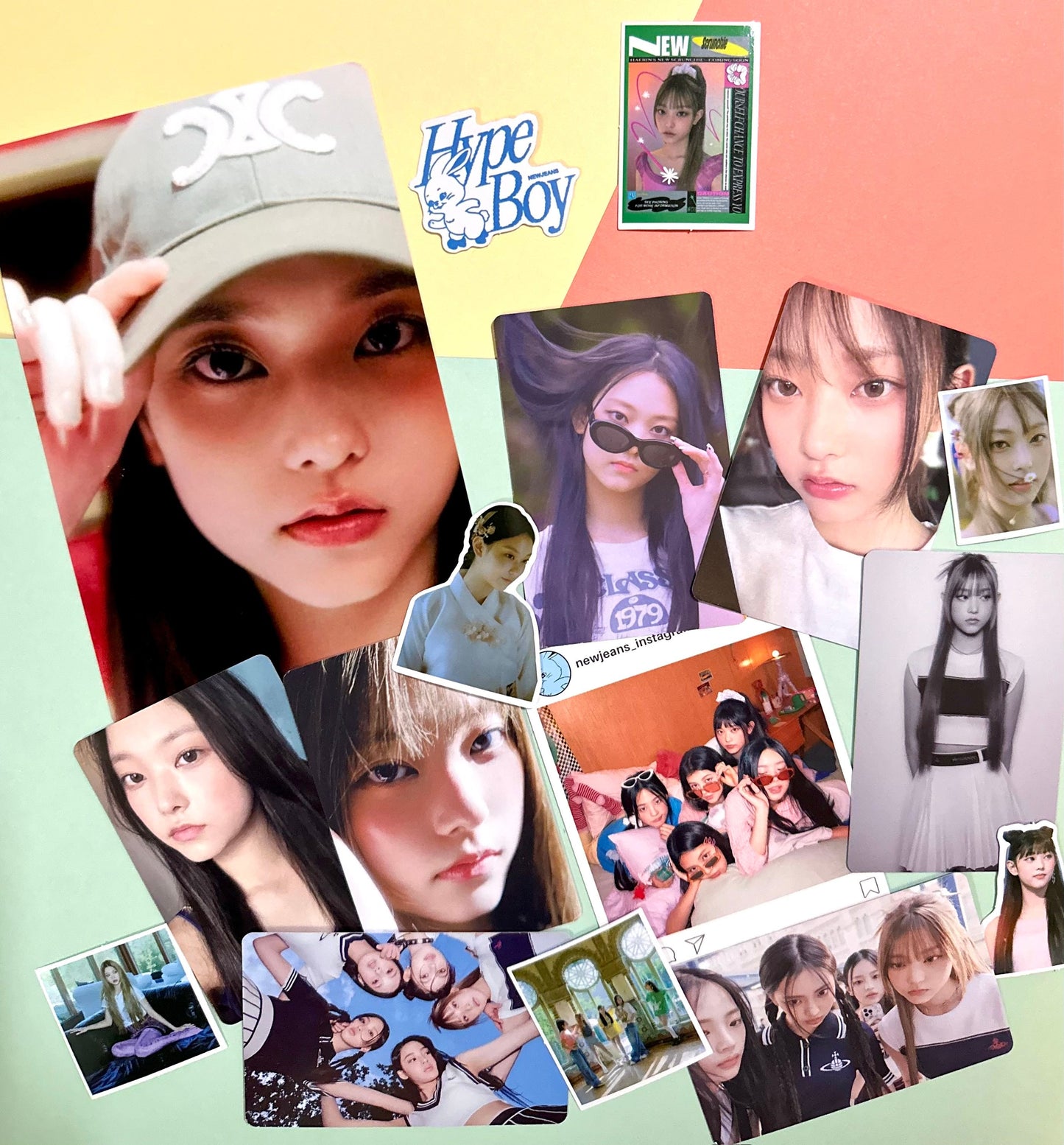 New Jeans Bias Pack | Basic Pack | Key Chain | Photo cards | Random | Gift for friends Active | Minji, Hanni, Danielle, Haerin, and Hyein