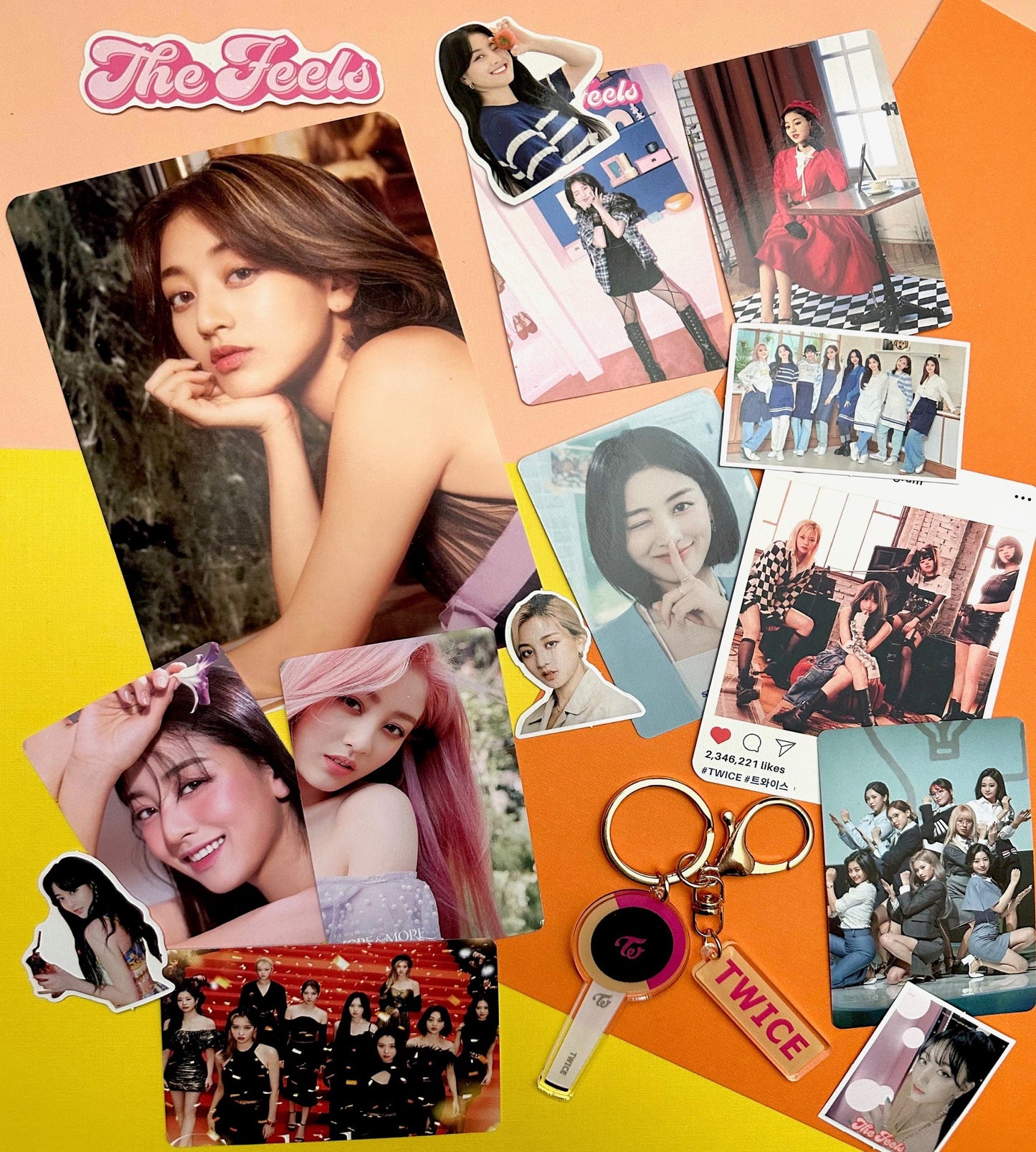 Twice Bias Pack | Basic Pack | Key Chain | Photo cards | Random | Gift for friends Active