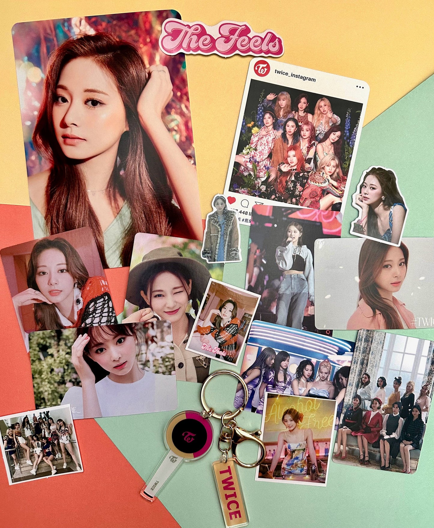 Twice Bias Pack | Basic Pack | Key Chain | Photo cards | Random | Gift for friends Active