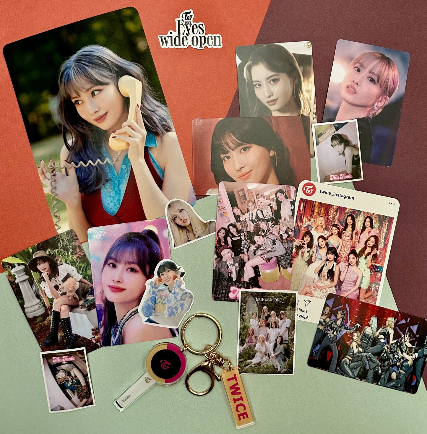 Twice Bias Pack | Basic Pack | Key Chain | Photo cards | Random | Gift for friends Active