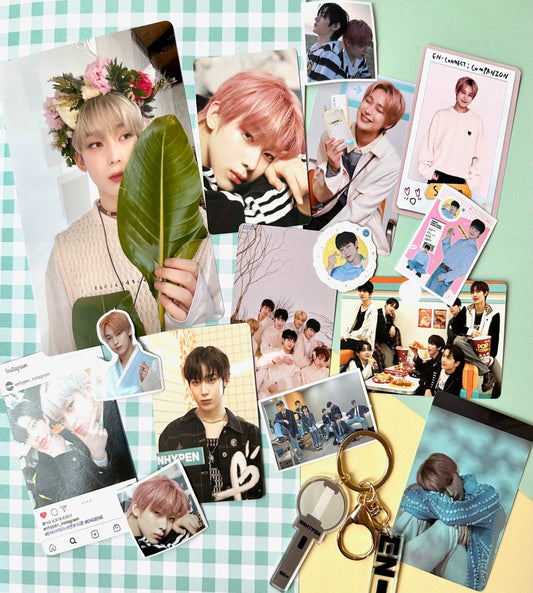 Sunoo Enhypen Bias Packs | Basic Packs | Key Chain | Photo cards | Bookmark | Random | Gift for friends | Pins
