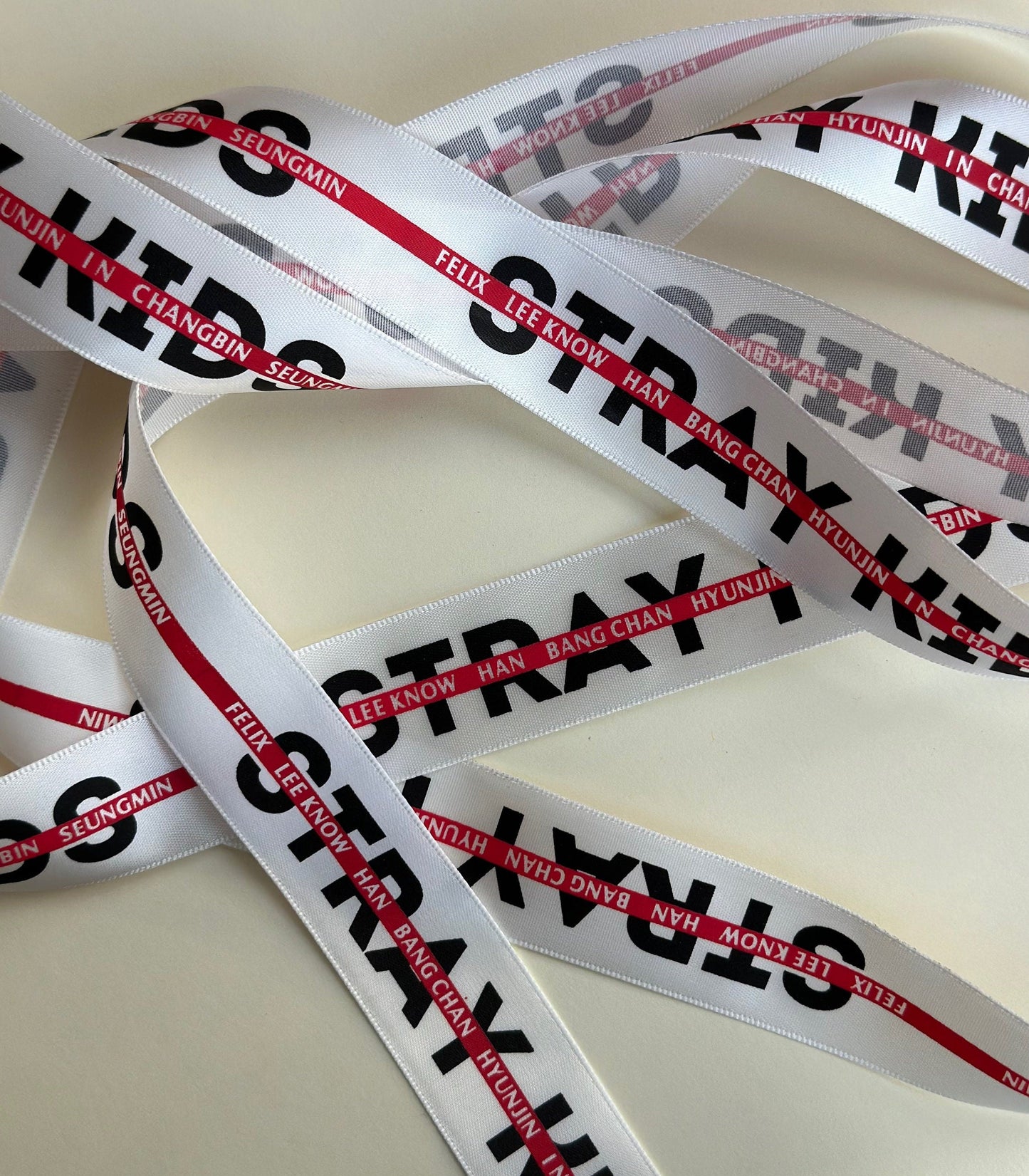 STRAY KIDS Ribbon | STAY | Lightstick Bow| Shoulder Sling | Kpop Merch | | Felix, Bang Chan, Changbin, Lee Know, I.N, Hyunjin, SeungminHan