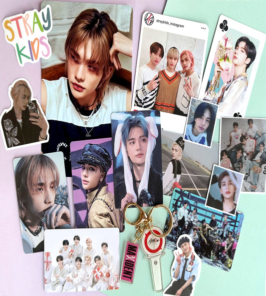 Stray Kids Bias Pack with Key Chain | Photo cards | Random | Gift for friends