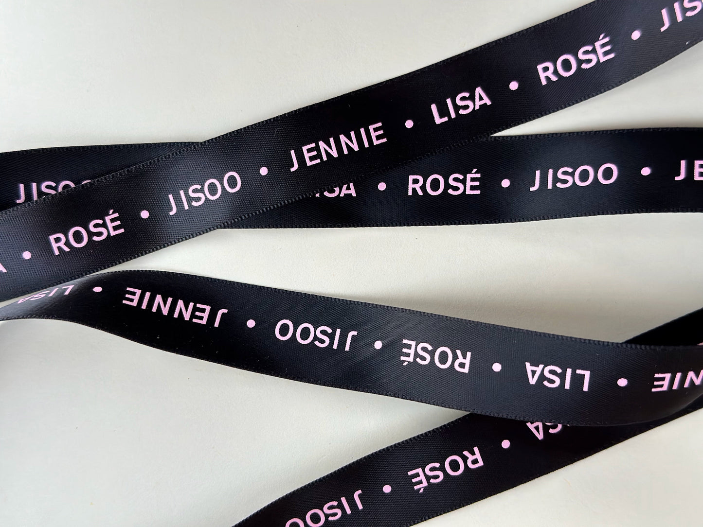 BLACKPINK Ribbon | BLINK | Kpop Merch | Lightstick Bow | DIY Accessories | Jisoo, Lisa, Rosé, Jennie