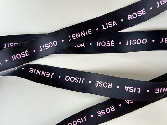 BLACKPINK Ribbon | BLINK | Kpop Merch | Lightstick Bow | DIY Accessories | Jisoo, Lisa, Rosé, Jennie