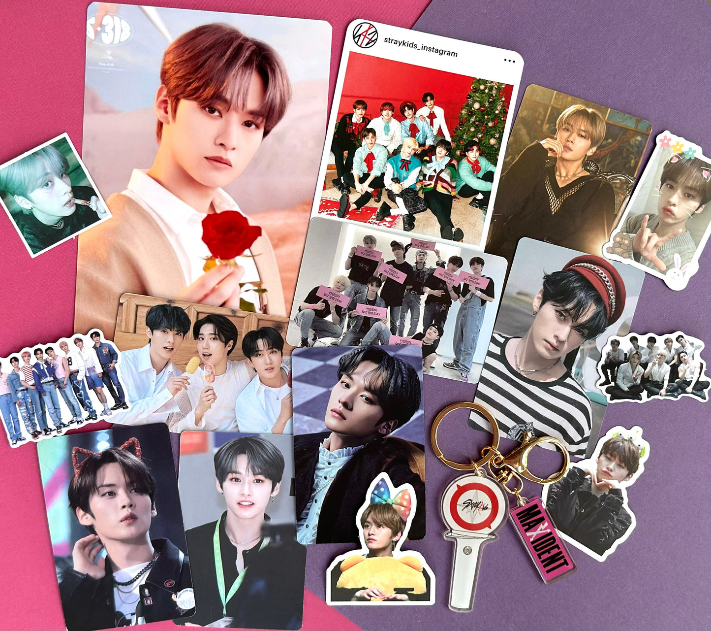 Stray Kids Bias Pack with Key Chain | Photo cards | Random | Gift for friends