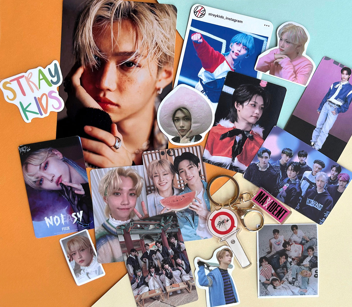Stray Kids Bias Pack with Key Chain | Photo cards | Random | Gift for friends