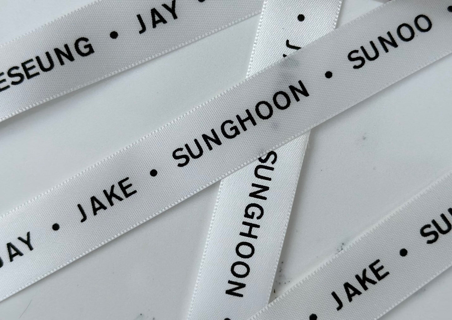 ENHYPEN Ribbon | ENGENE | Kpop Merch | Lightstick Bow | Sling | DIY Accessories | Ni-Ki, Jungwon, Jay, Sunghoon, Heeseung, Suno, Jake