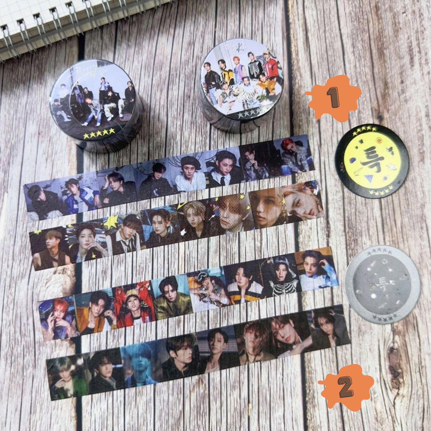 5-Star Washi Tape | Five Star | Stray Kids Washi tape | K-POP | [Pre Order]