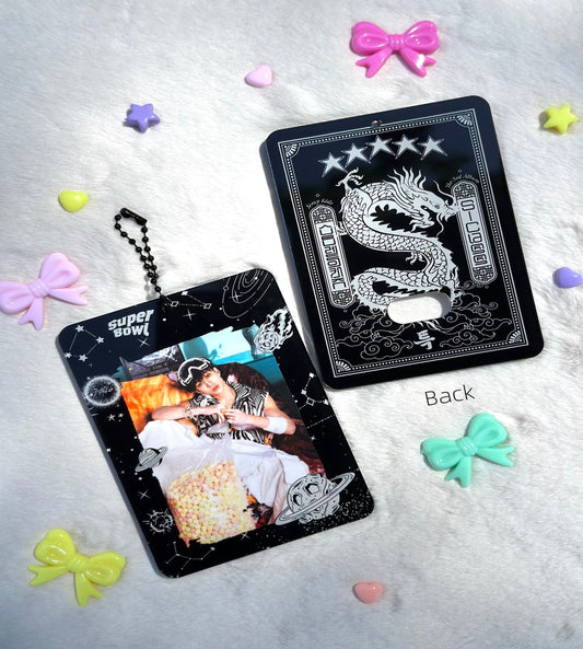 5-Star Photocard Holder, Stray kids Five Star keychain, PC protector, Five star, Bias Keychain, backpacks, purses, keys, lanyards, etc.
