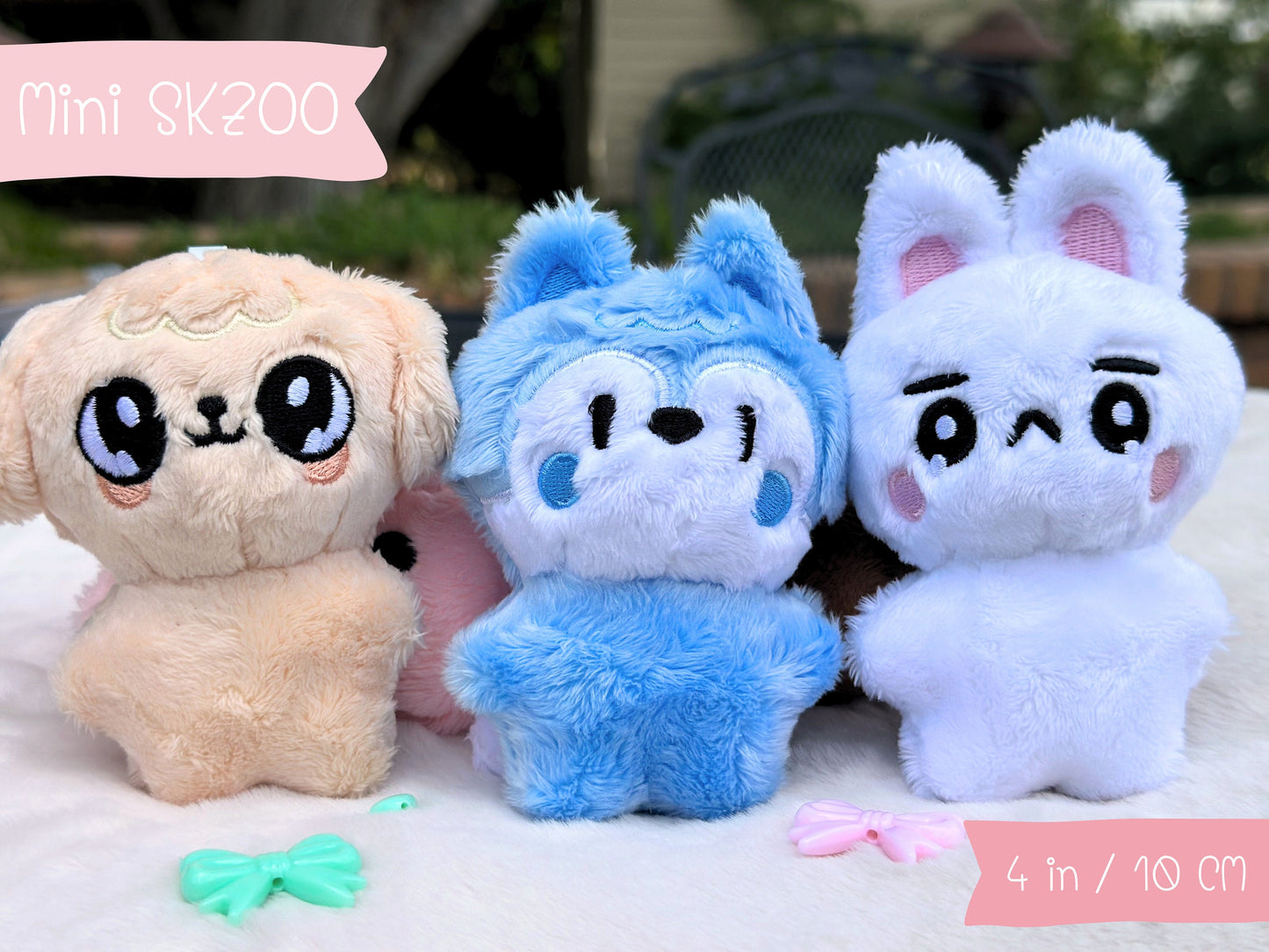Skzoo Plushy Keychain | Skzoo Mini | Kpop Doll Clothes| 4 Inches Doll outfit